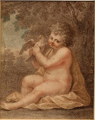 Young Boy With A Dove by Francesco Bartolozzi