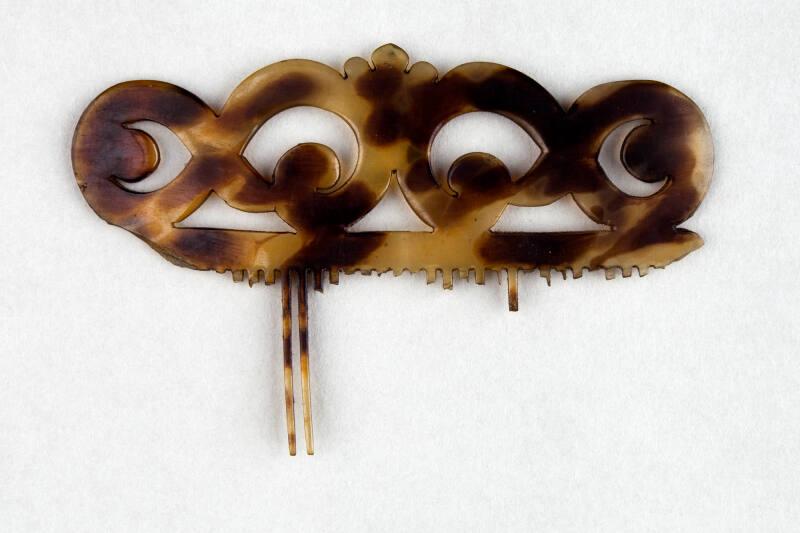 Faux Tortoiseshell Ornamental Hair Comb