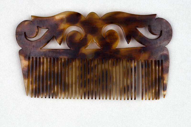 Faux Tortoiseshell Ornamental Hair Comb