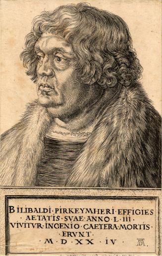 Portrait Of Bilibald Pirkeymheir by Albrecht Durer