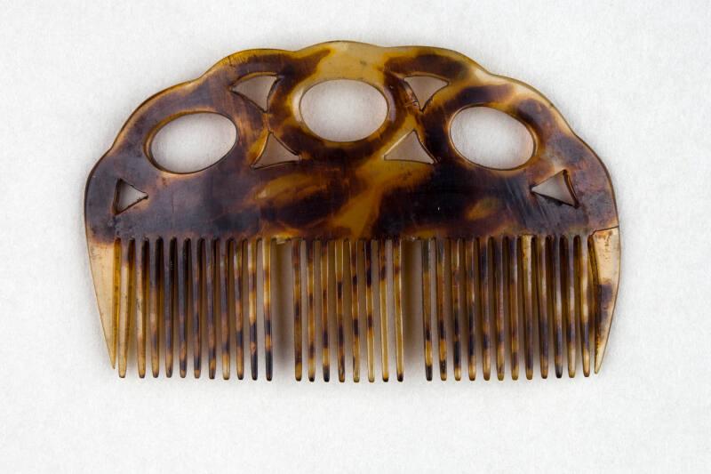 Faux Tortoiseshell Ornamental Hair Comb