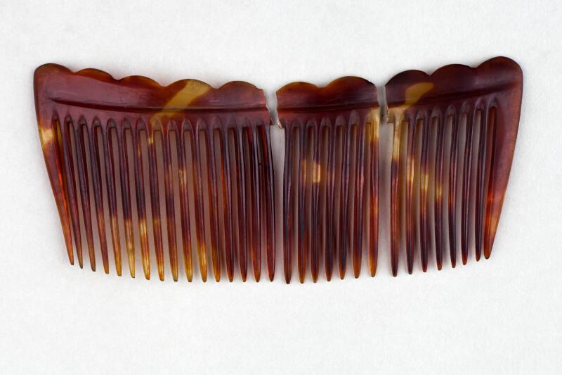 Faux Tortoiseshell Ornamental Hair Comb