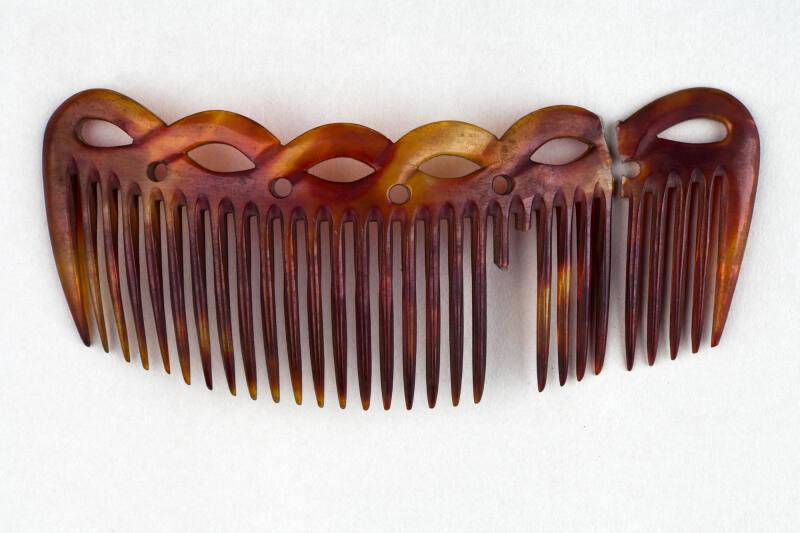 Faux Tortoiseshell Ornamental Hair Comb