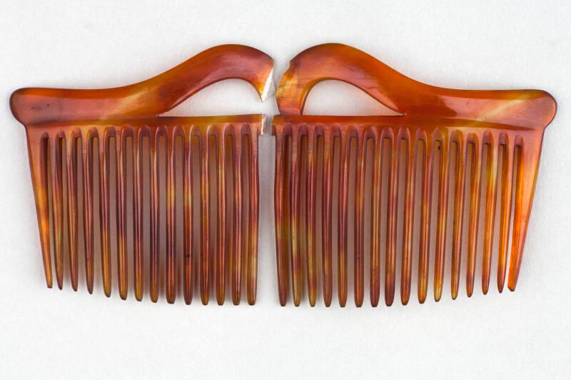 Faux Tortoiseshell Ornamental Hair Comb