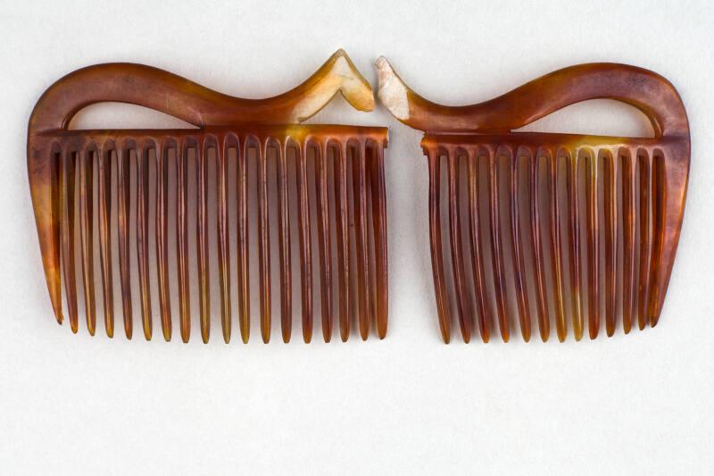 Faux Tortoiseshell Ornamental Hair Comb