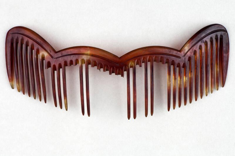 Faux Tortoiseshell Ornamental Hair Comb