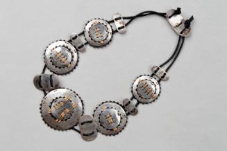 Silver and Leather Necklace by Rachel Mackie