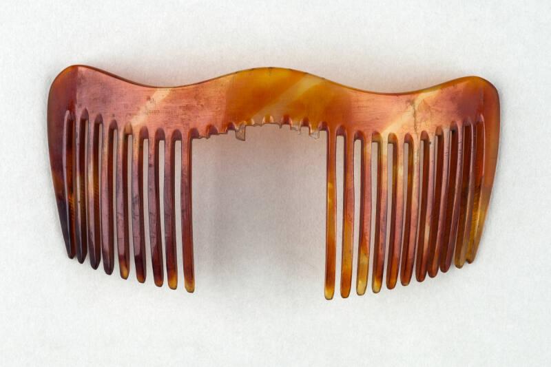 Faux Tortoiseshell Ornamental Back Comb