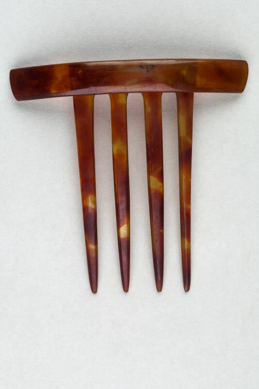 Faux Tortoiseshell Ornamental Hair Comb