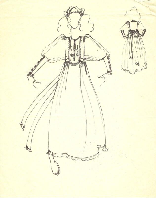 Drawing of Dress