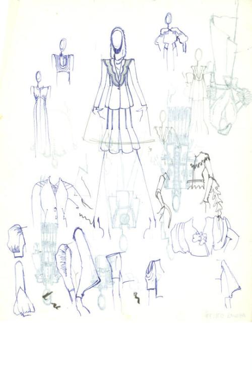 Multidrawing of Jacket and Skirt and Other Designs