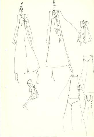 Drawing of Dress Designs