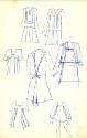 Multidrawing of Tops, Skirts and Coats