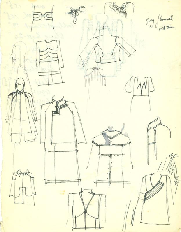 Multidrawing of Jackets and Dresses