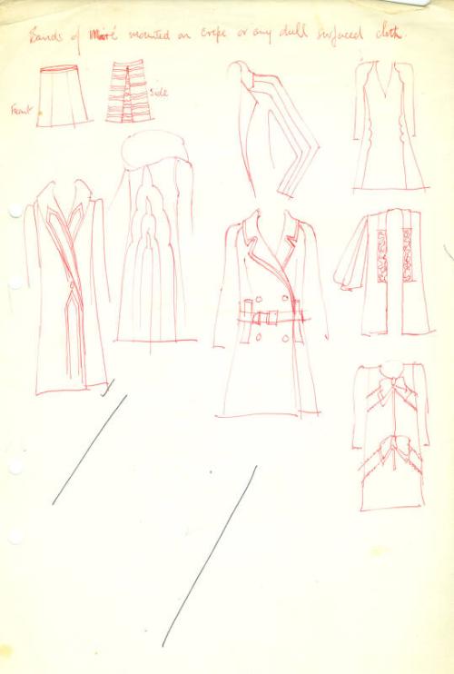 Multidrawing of Jackets and Dresses