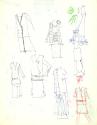 Multidrawing of Suit and Garment Designs