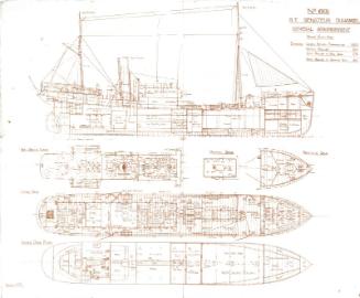 Senateur Duhamel" General Arrangement Drawing. No. 691