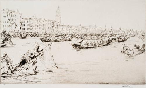 A Regatta On The Grand Canal by James McBey