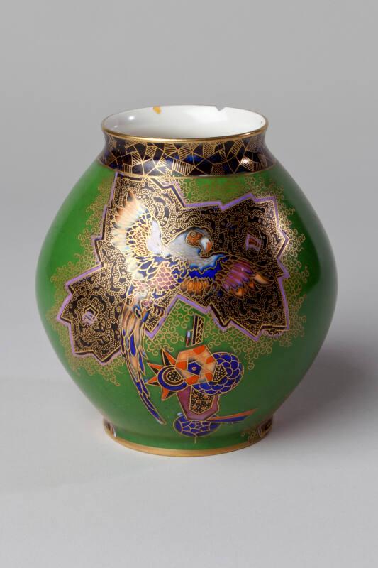 Ovoid Vase With Birds