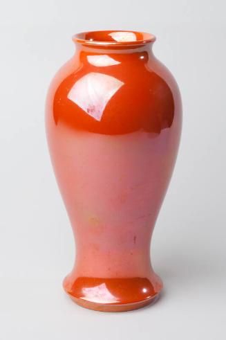 Orange Lustre Vase