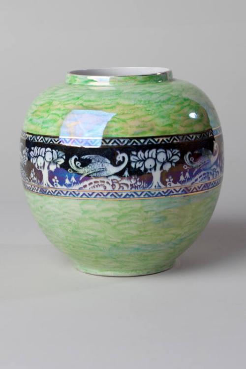 Green Lustre Jar