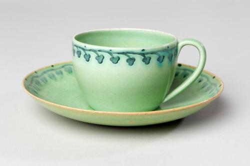 Green cup and saucer