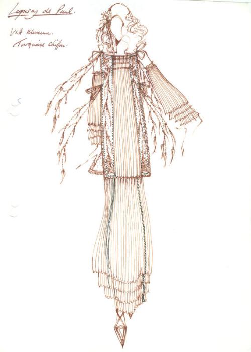 Chiffon skirt drawing hotsell