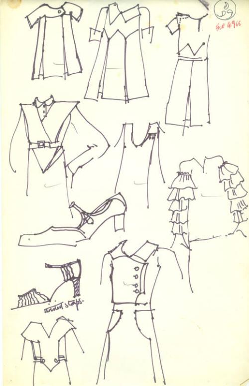 Multidrawing of Dresses