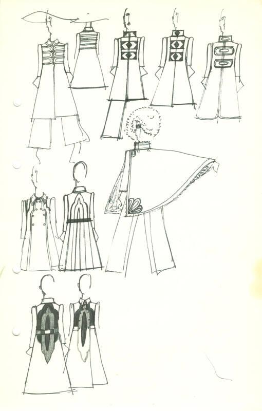 Drawing of Dress Designs