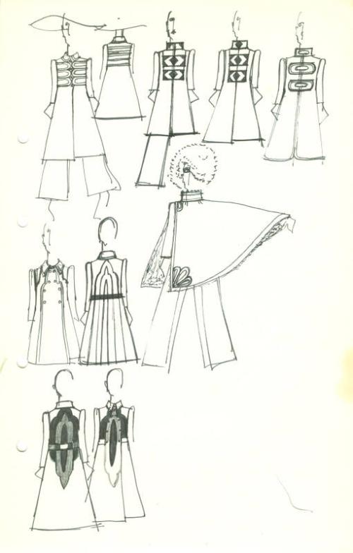 Drawing of Dress Designs