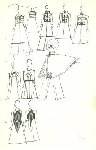 Drawing of Dress Designs