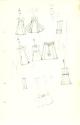 Drawing of Dress Designs (reverse)