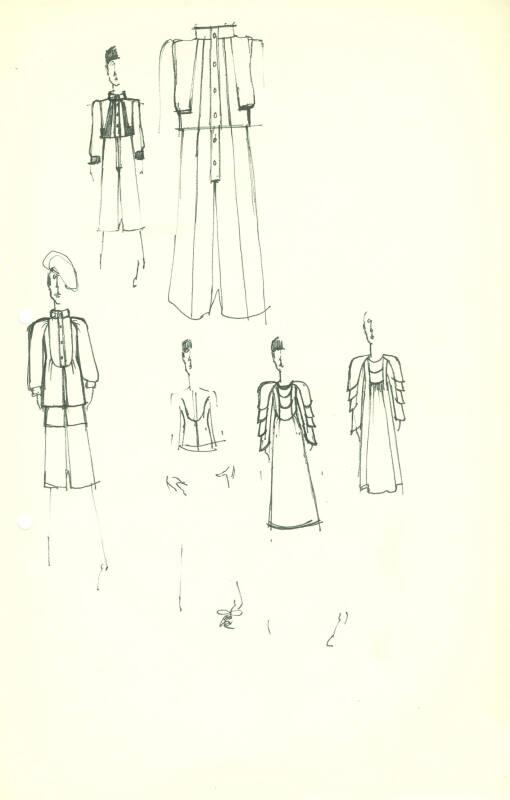 Drawing of Dress Designs