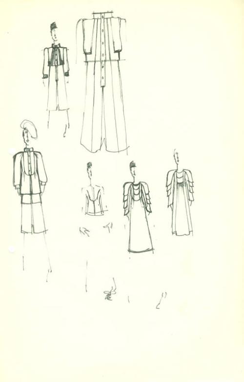 Drawing of Dress Designs