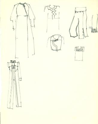 Drawing of Dress and Jumpsuit