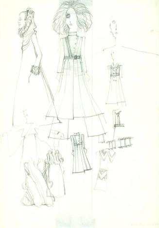 Drawing of Coats and Dresses