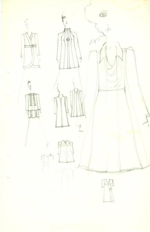 Multidrawing of Dresses and Jackets