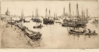 Shipping On The Guidecca Canal by James McBey