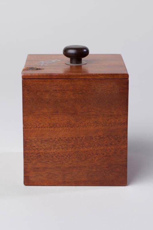 Mahogany Tea Caddy by Margaret I Shepherd