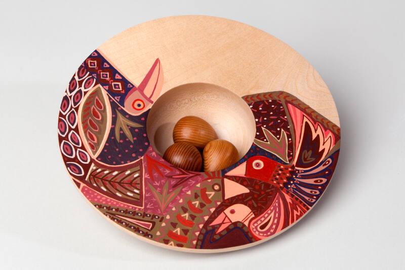 Small Turned Wood Bowl/Nest by Michael O'Donnell