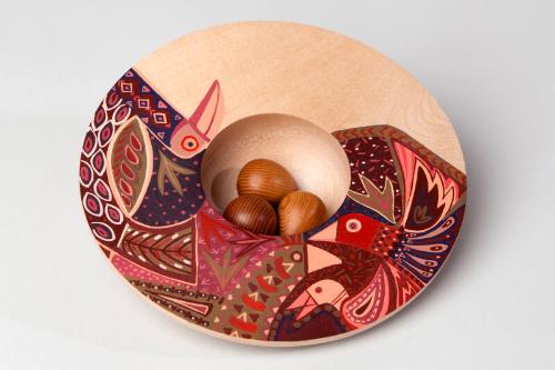 Small Turned Wood Bowl/Nest by Michael O'Donnell