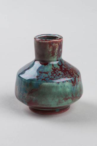 Mottled miniature vase