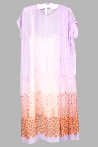 Lilac and Orange Day Dress