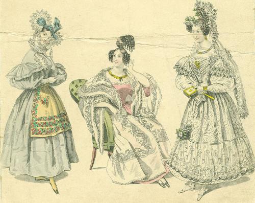 Coloured Fashion Plate