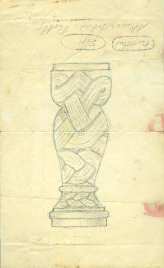 Design Drawing for Skean Dhu Handle