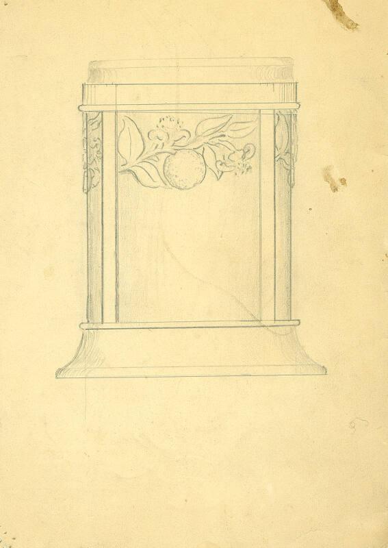 Design Drawing, probably for Marmalade Pot
