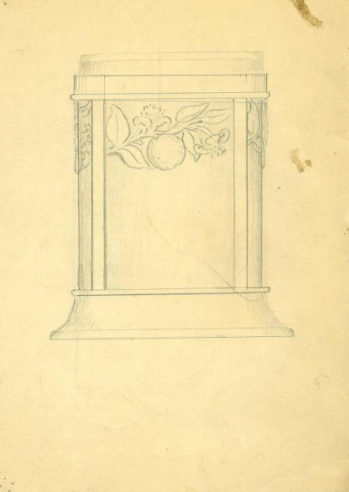 Design Drawing, probably for Marmalade Pot