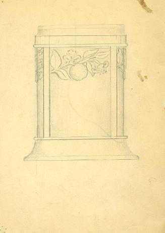 Design Drawing, probably for Marmalade Pot