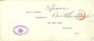 Envelope from The Privy Purse at Buckingham Palace