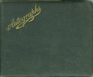 Green Leather Autograph Book